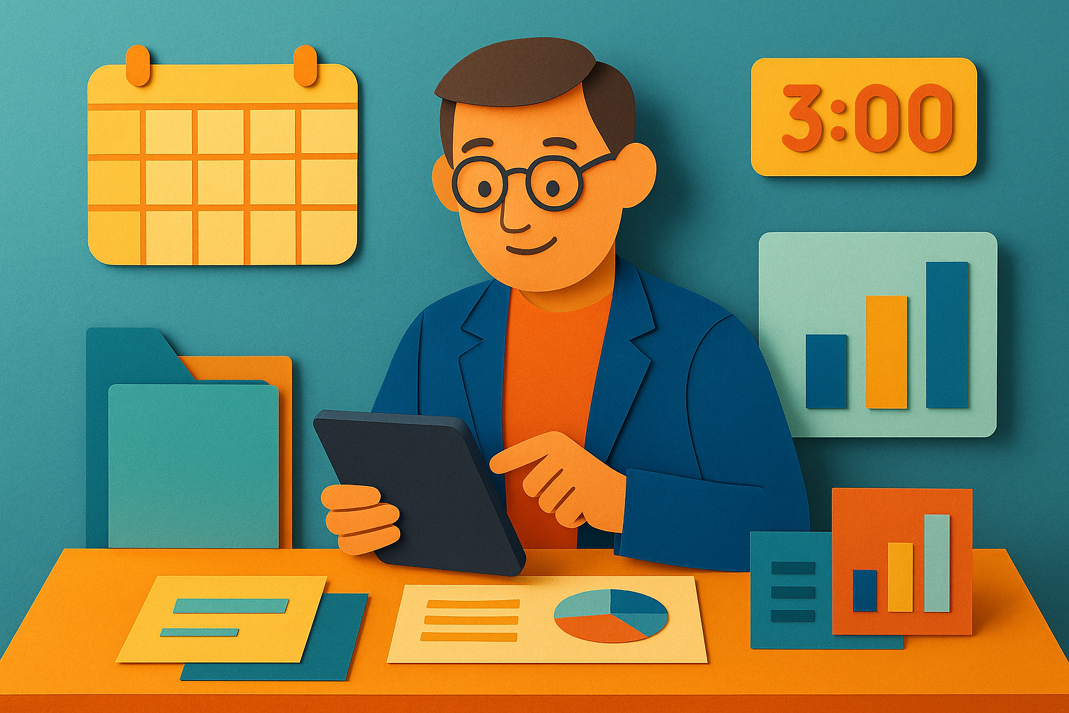 California school administrators reviewing funding reports with Attendly software