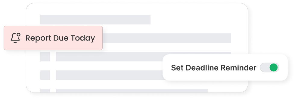 Customizable Alerts for Compliance Deadlines