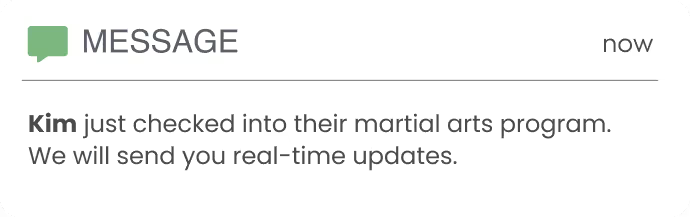 Parent communication messaging interface