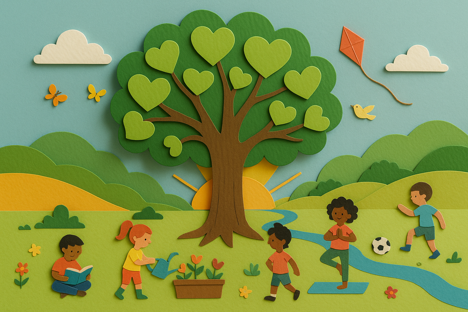 Children engaged in learning and play in a nurturing, supportive classroom environment