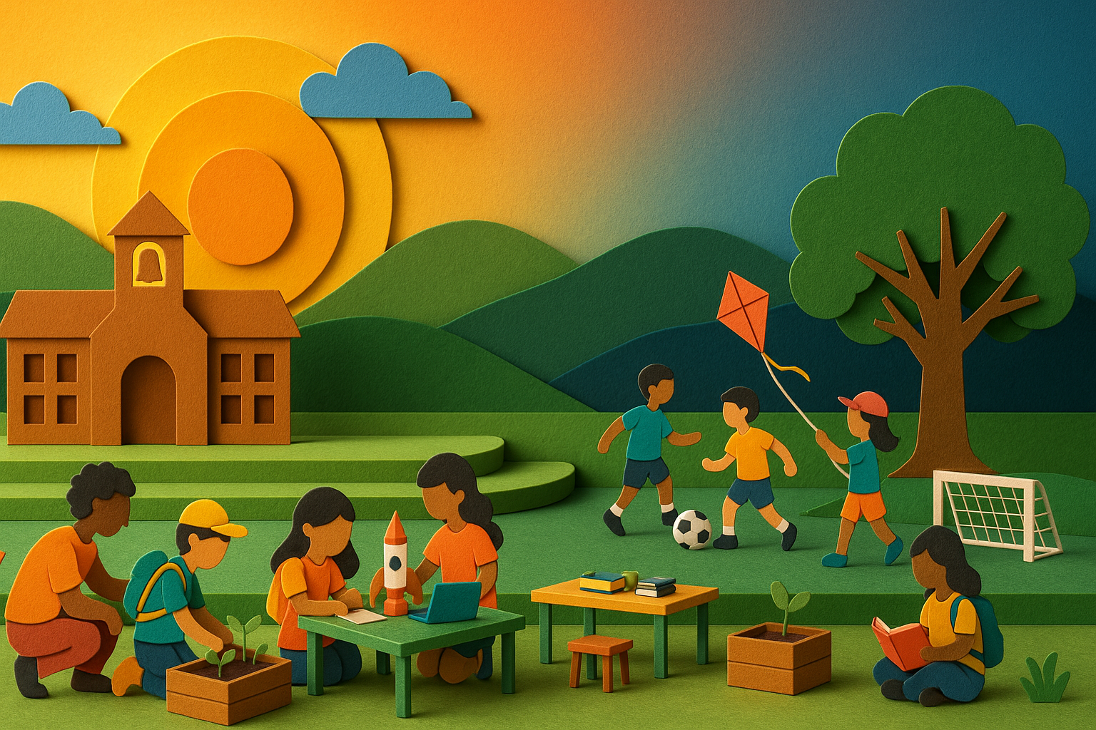 California students participating in an after-school enrichment activity as part of ELOP